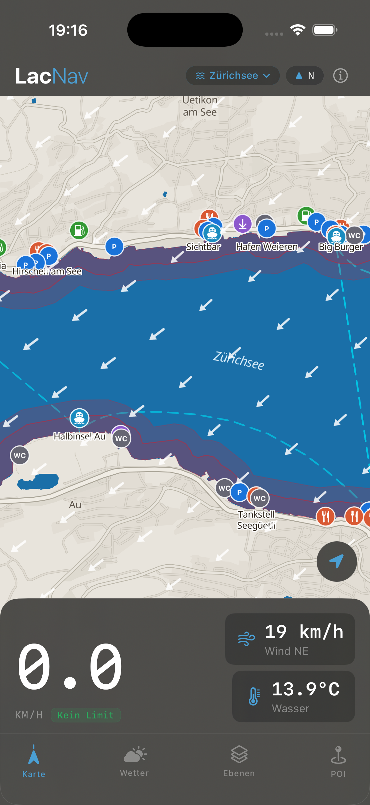 LacNav map view