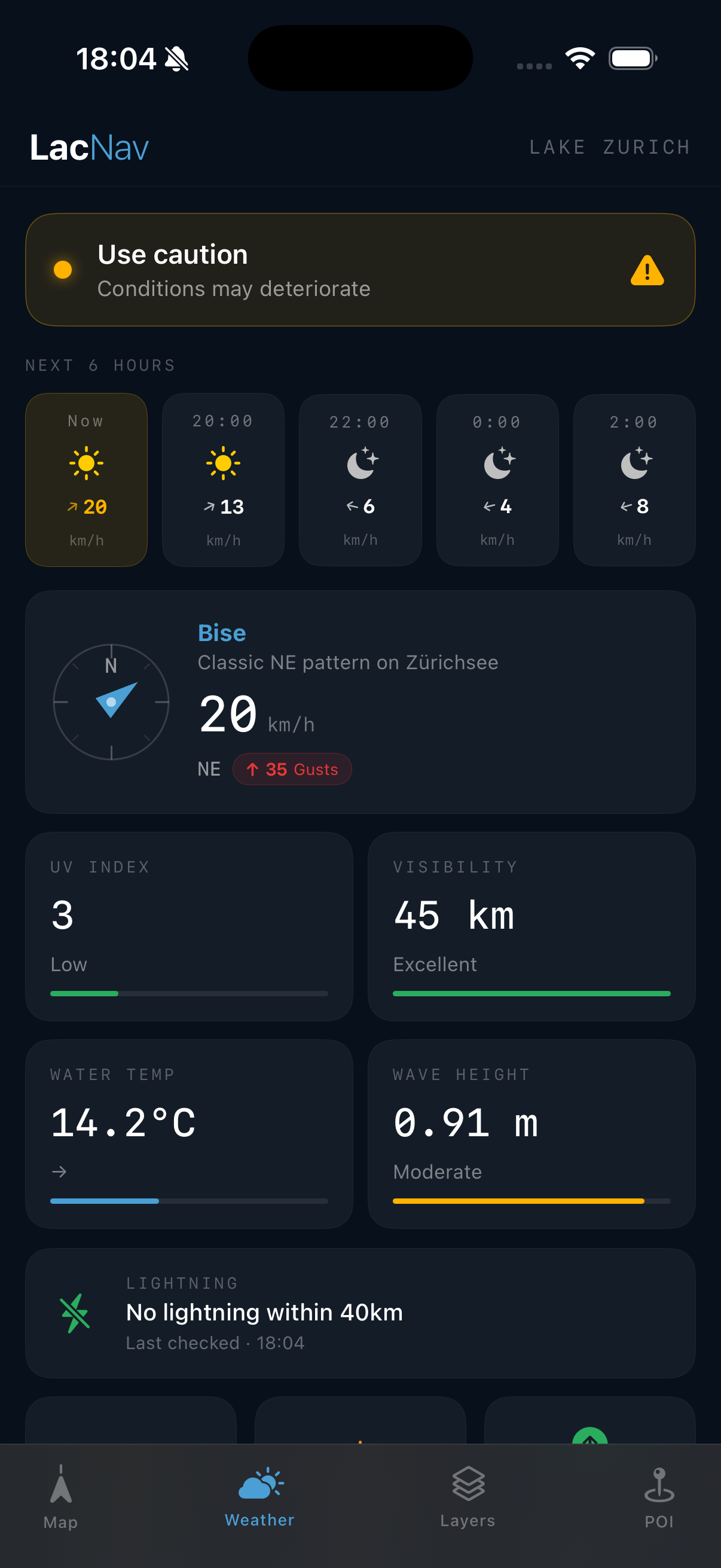Weather overlay