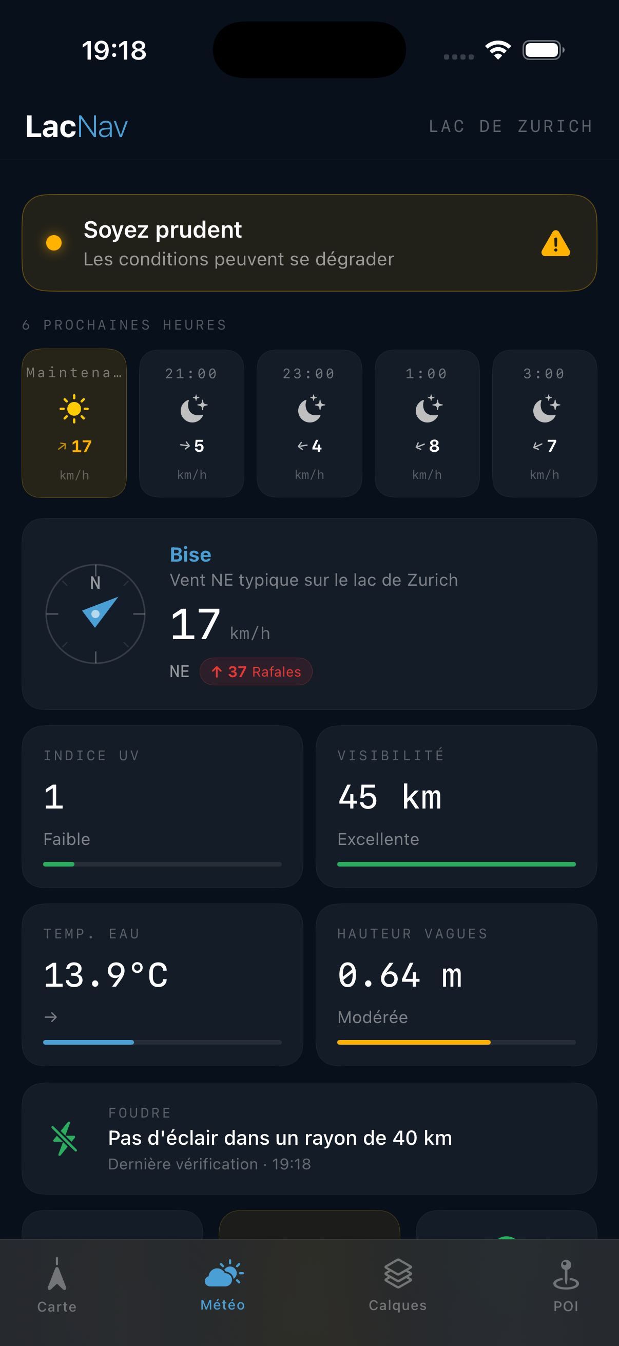 Weather overlay