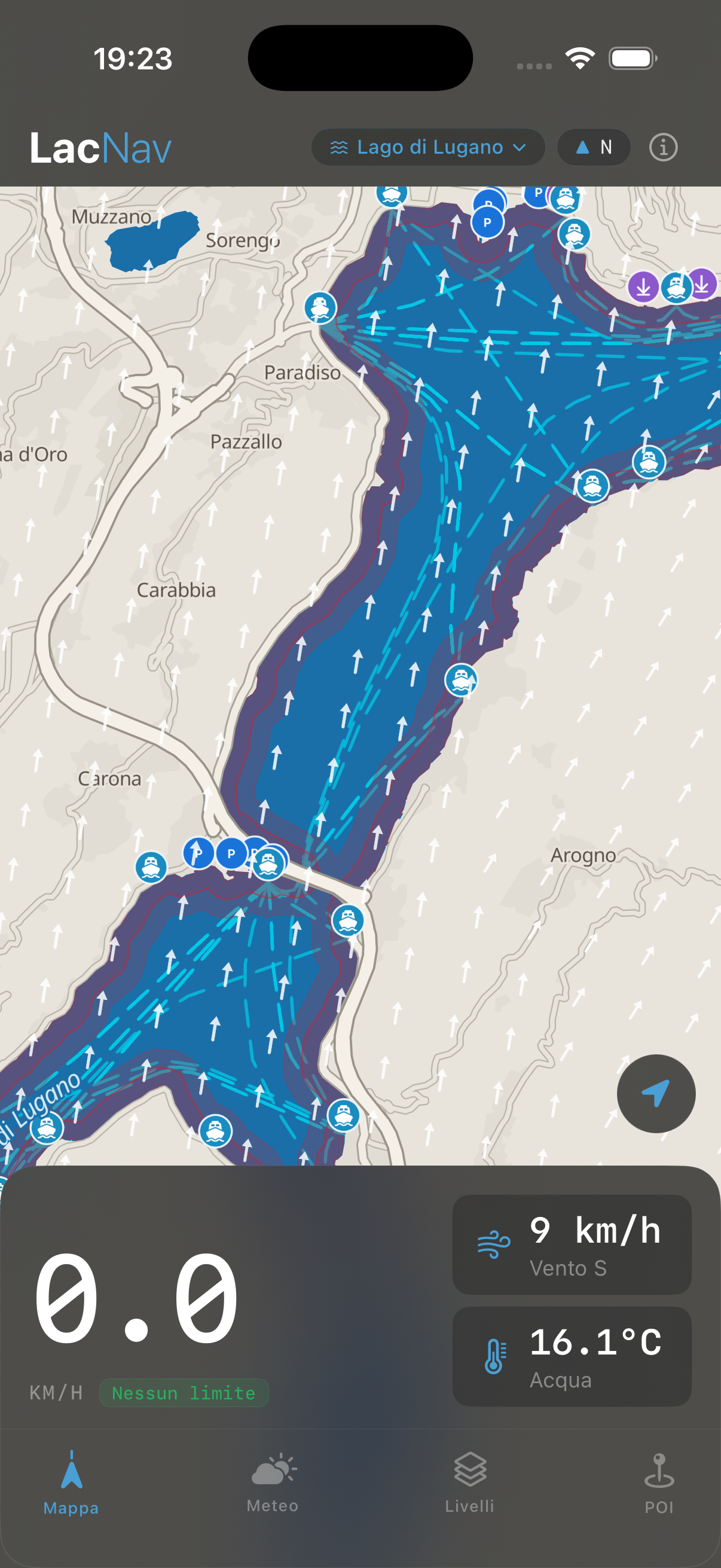 LacNav map view
