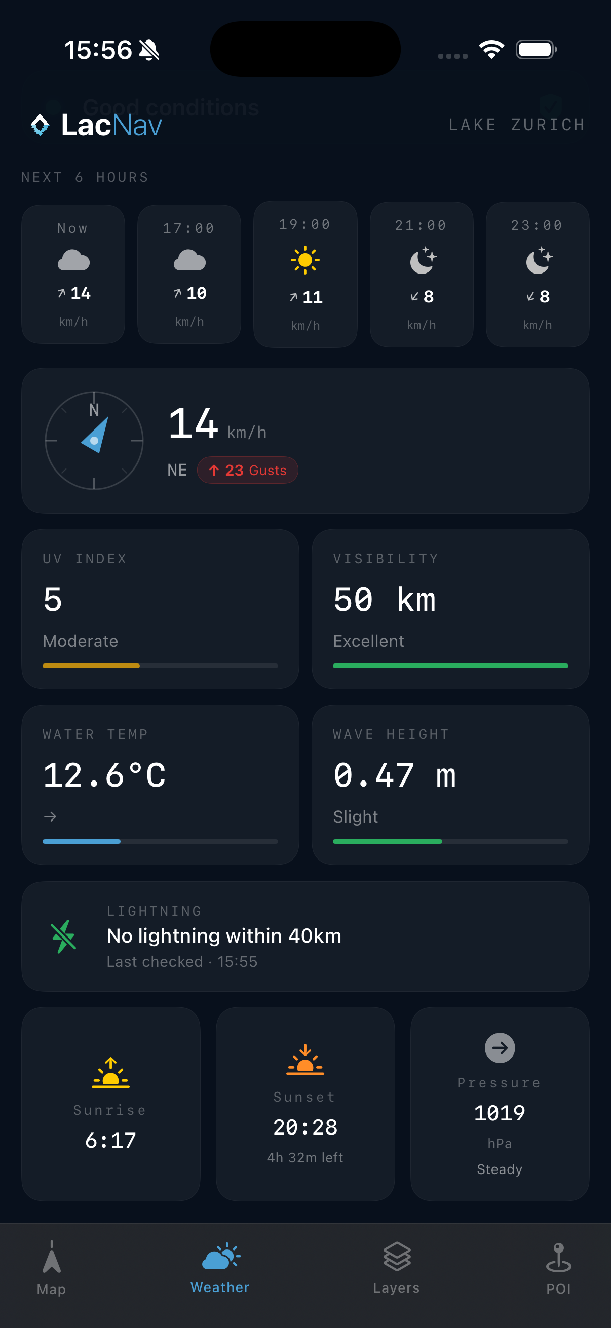 Weather overlay